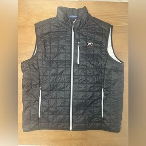 Cutter & Buck Georgia Bulldogs Men's Black Quilted Vest